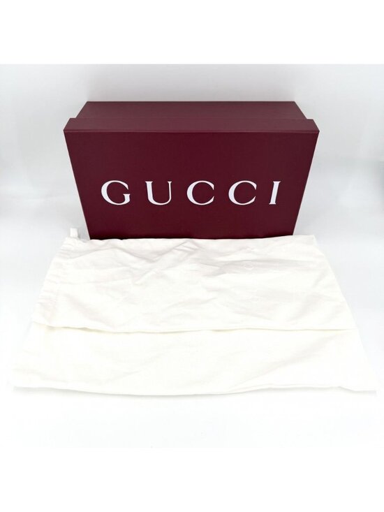 Gucci Loafers Horsebit Driving Shoes 7 Leather Black Antique Silver main image 8